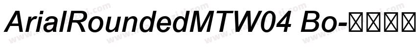 ArialRoundedMTW04 Bo字体转换